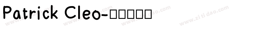 Patrick Cleo字体转换